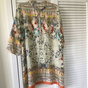 Johnny Was Silk Tunic NWOT